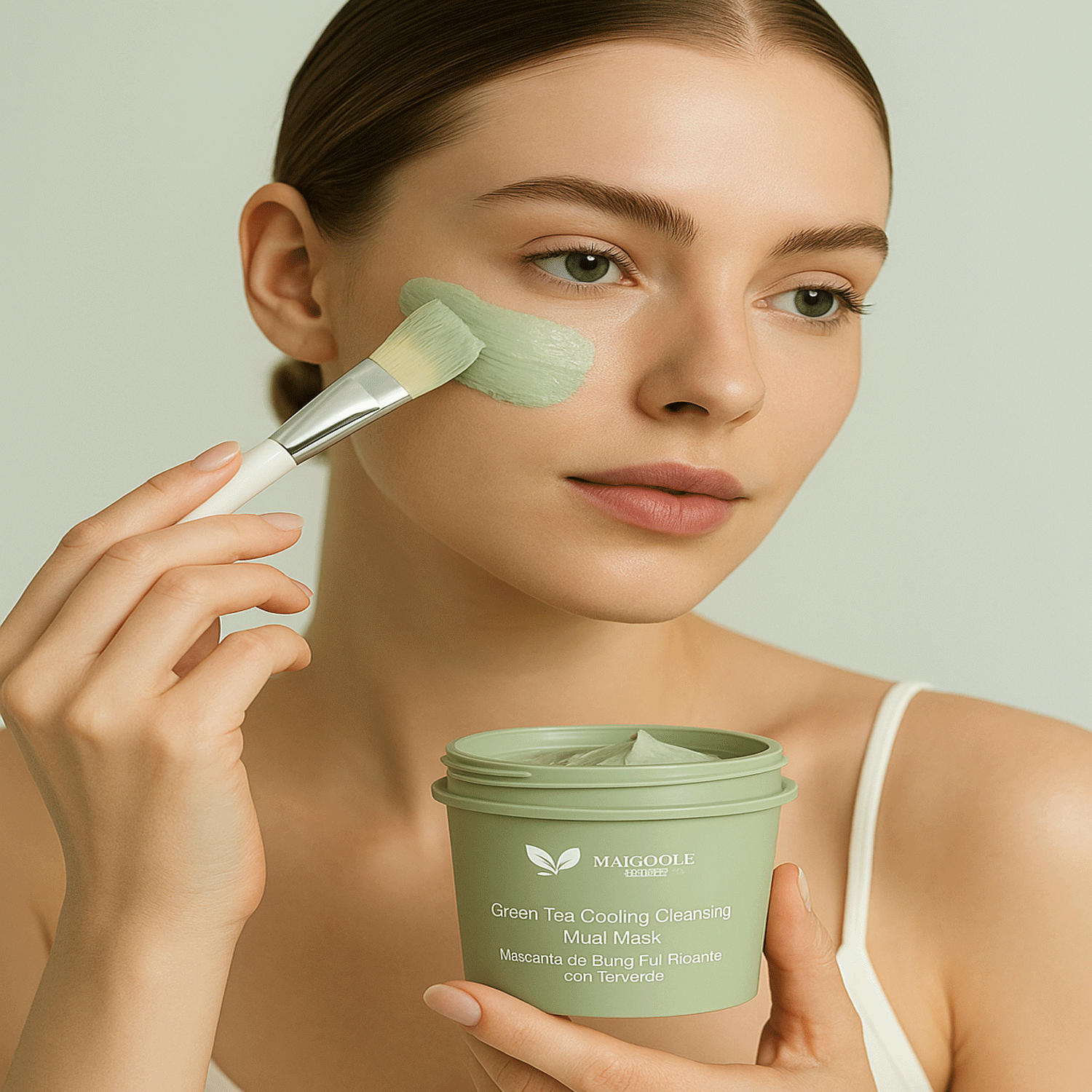 Mascarilla facial purificante con té verde | 100 g (Green Tea Cooling Cleansing Mud Mask)