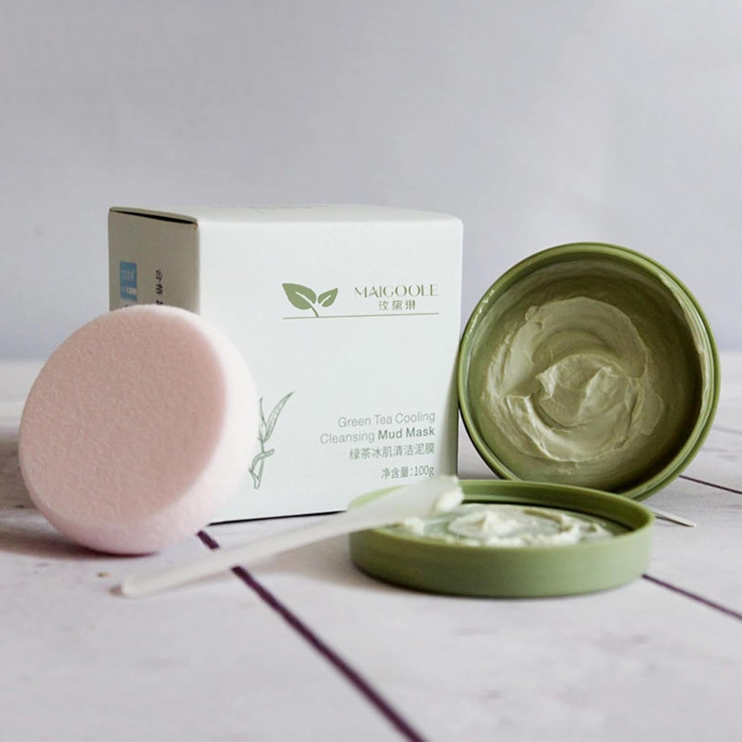 Mascarilla facial purificante con té verde | 100 g (Green Tea Cooling Cleansing Mud Mask)