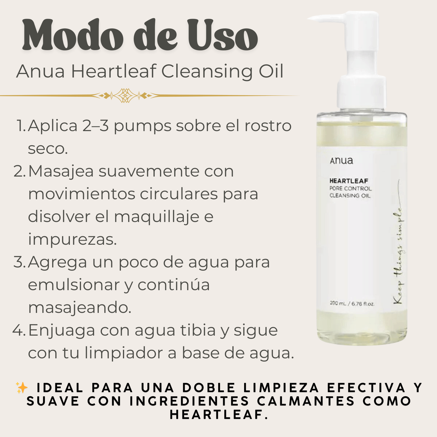 ANUA Heartleaf Pore Control Cleansing Oil